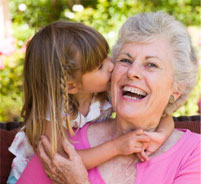 Granddaughter loves Grandmother